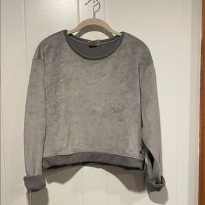 Maaji Gray Velour Sweatshirt